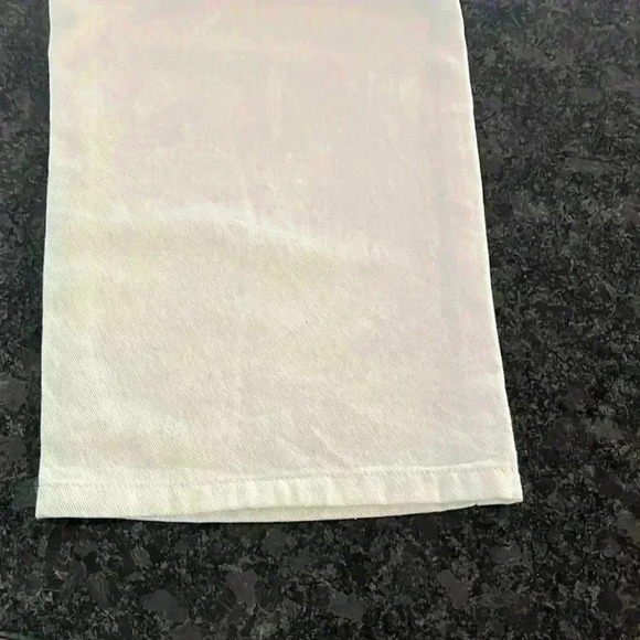 Future Collective Womens Jeans White 14 Mid-rise Straight Leg Cutout Detail NWT - Picture 7 of 9